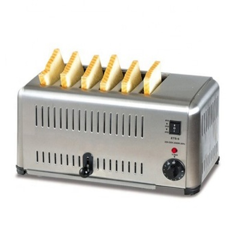 Electric Bread Pop Up Toaster 6 Slices, SS