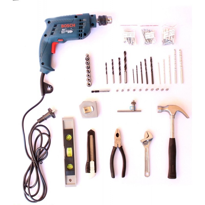 Bosch 10mm 500W Impact Drill Smart Kit, GSB 10 RE