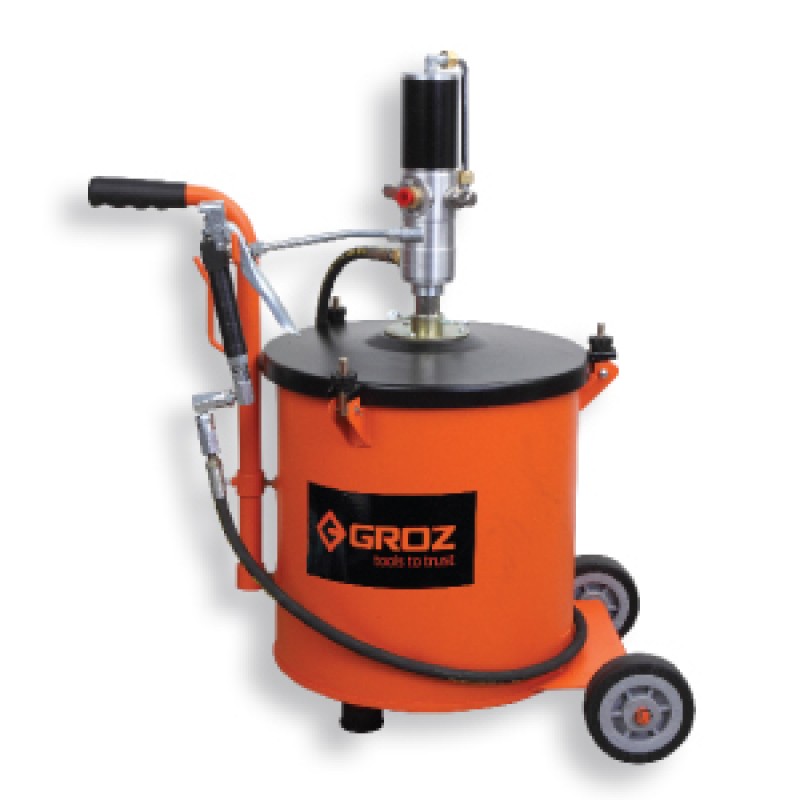 Groz Air Operated Grease Bucket 30Kg Ratio Pumps 50:1 - BGRP/30