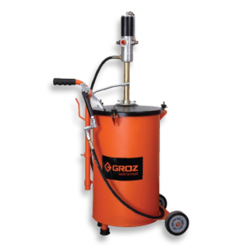 Groz Air Operated Grease Bucket 30Kg Ratio Pumps 50:1 - BGRP/30