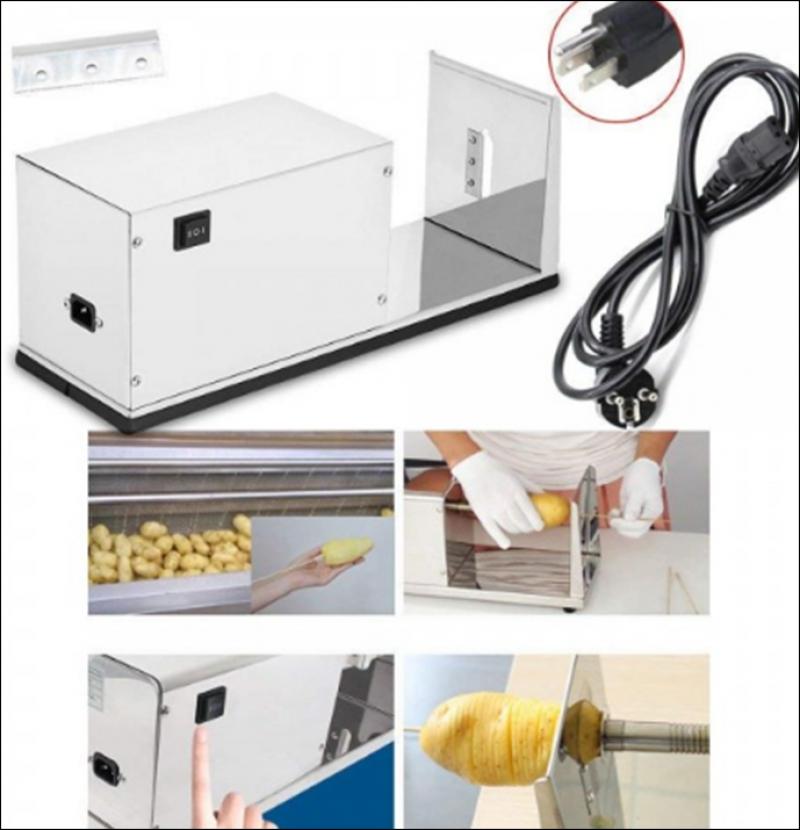 Automatic Potato Twister/Spiral Making Machine, SS Material