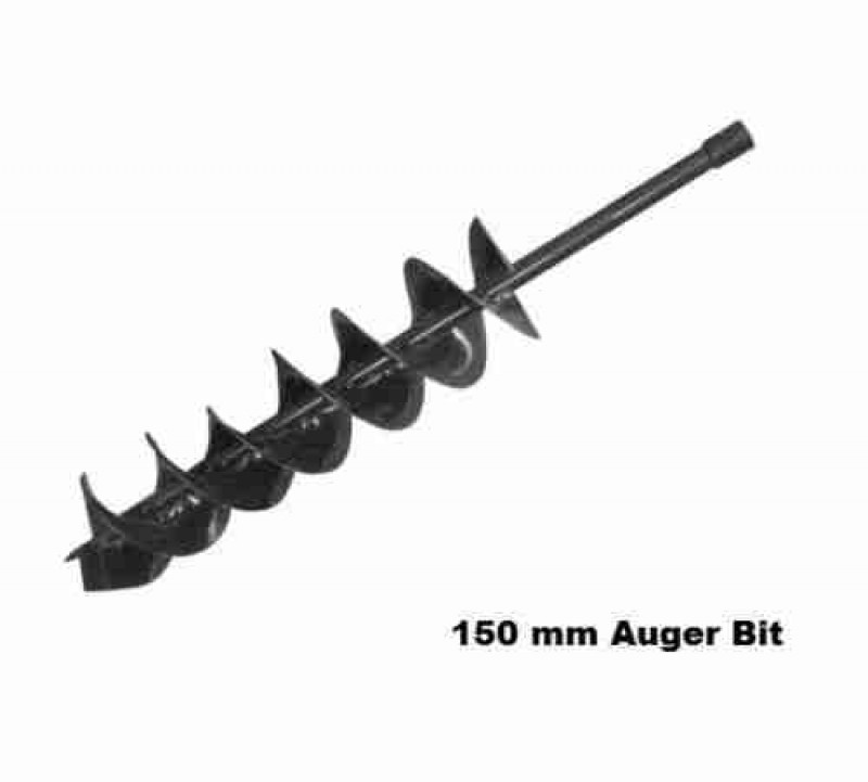 Kisankraft 6 Inch Earth Auger Bit KK PPDA-06