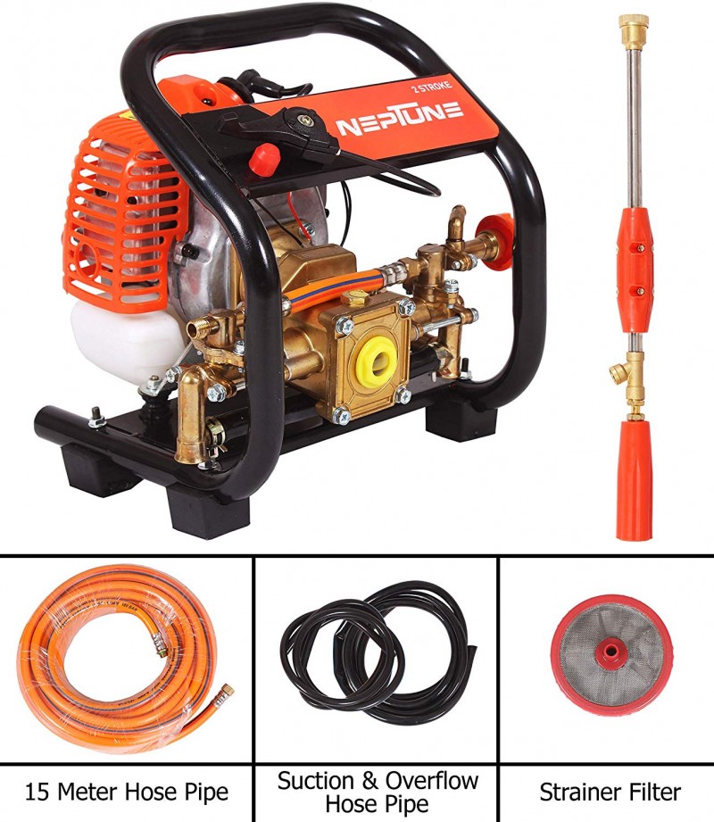 Neptune PW 768 High Pressure Sprayer with 2 Stroke Engine 7-8 Ltr/Min