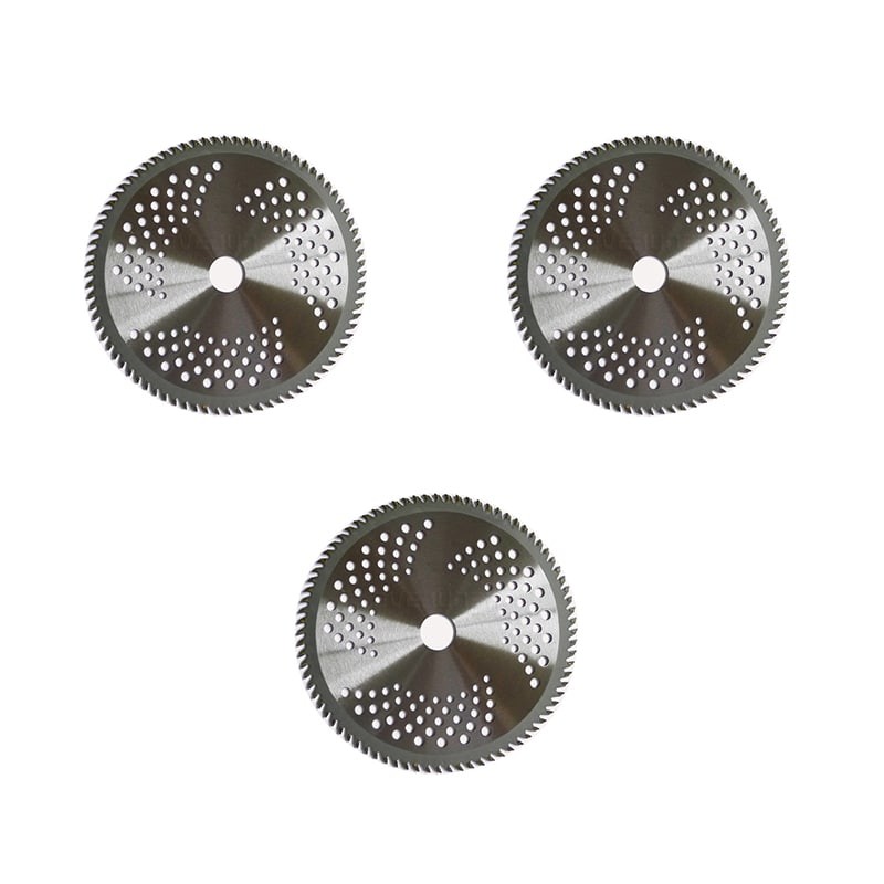 Heavy Duty 80 Teeth TCT Saw Blade for Grass/Brush Cutter Machine (Pack of 3)