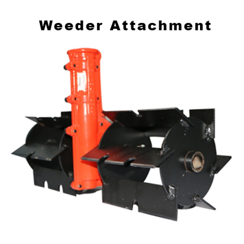 Flat Scraper Weeder Type Tiller Attachment for Brush Cutter, 28mm Shaft Size
