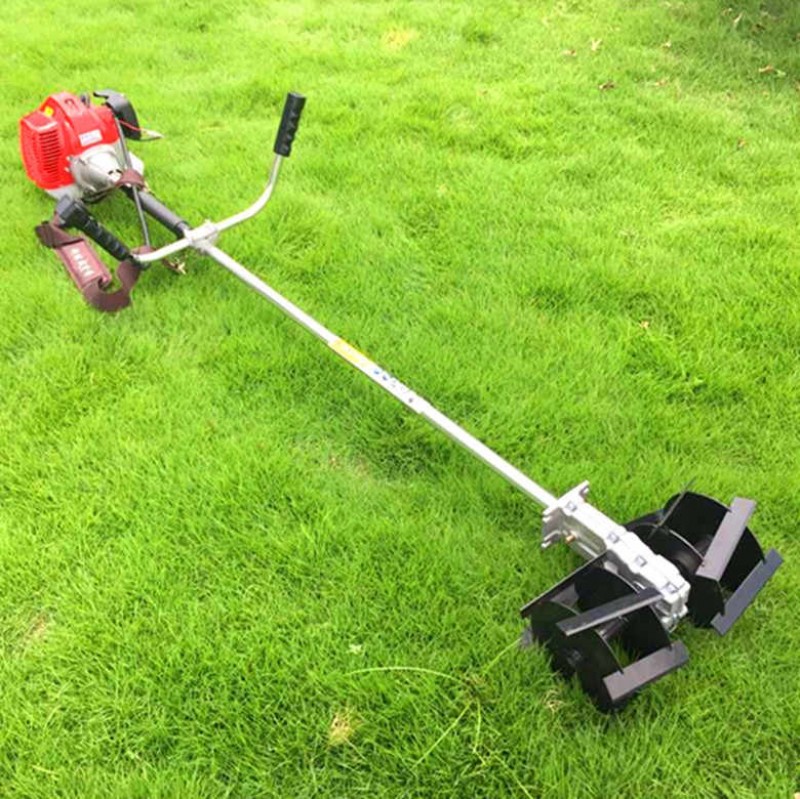 Rotavator Type Tiller Attachment for Brush Cutter, 28mm Shaft Size
