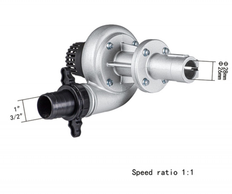 Water Pump Attachment for Brush Cutter, 1 inch Outlet