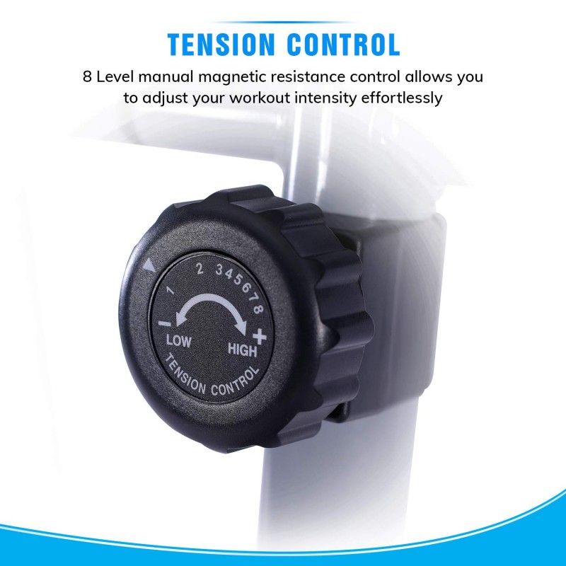 Welcare Elliptical Cross Trainer WC6044 with Adjustable seat, Hand Pulse Sensor, LCD Monitor, Adjustable Resistance for Home Use