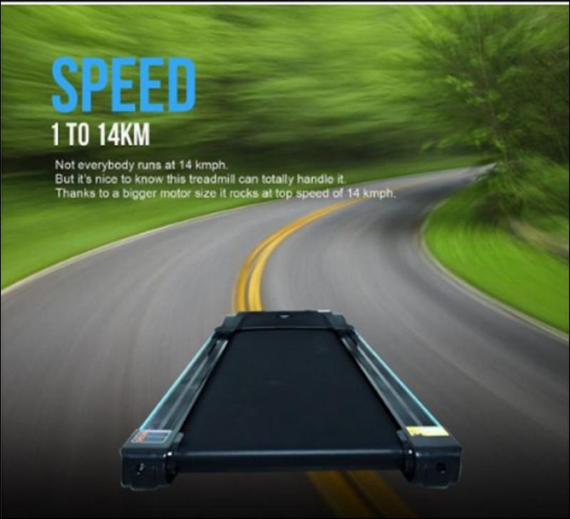 Welcare Wc2288 Motorized and Cushioned Treadmill 1.5 Hp (3Hp Peak) Powerful Dc Motor