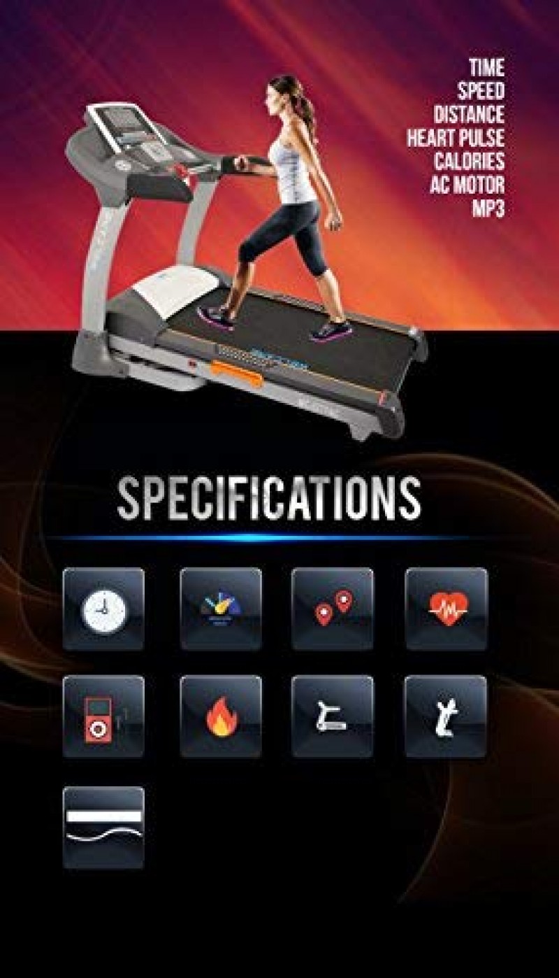 Welcare Wc5777Ac Motorized and Cushioned Treadmill 2.5Hp Ac Motor 20 Level Incline