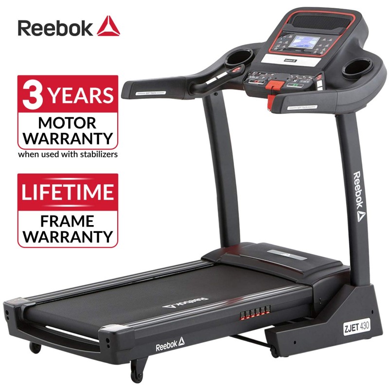 Reebok Zjet 430 Motorized and Cushioned Treadmill 2Hp Dc Motor 12 Level Incline