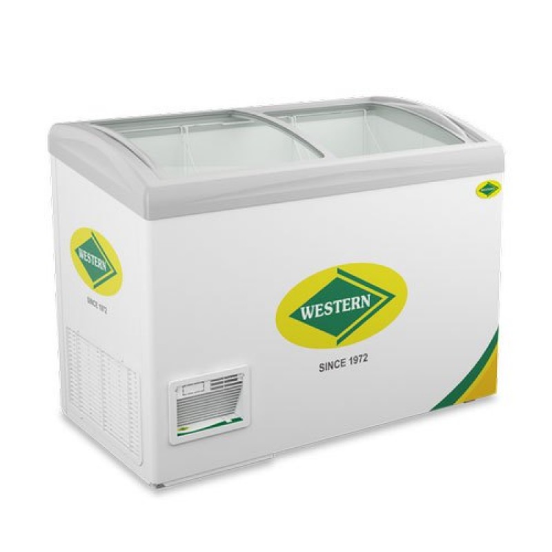 Western Glass Top Deep Freezer WHF325G 332 Ltrs for Ice Cream Parlours/Meat Centres/Dairy Centres/Restaurants