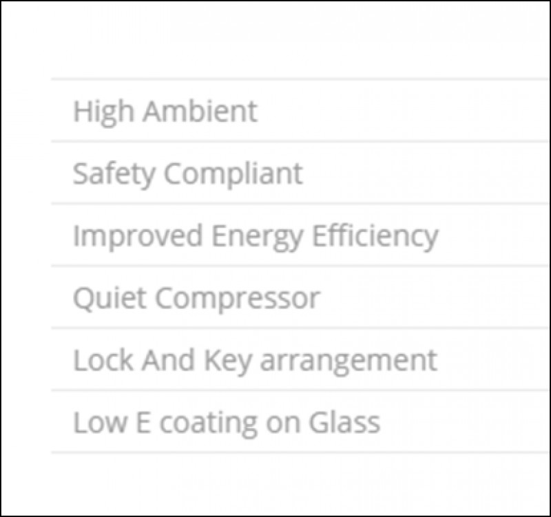 Western Glass Top Deep Freezer WHF325G 332 Ltrs for Ice Cream Parlours/Meat Centres/Dairy Centres/Restaurants
