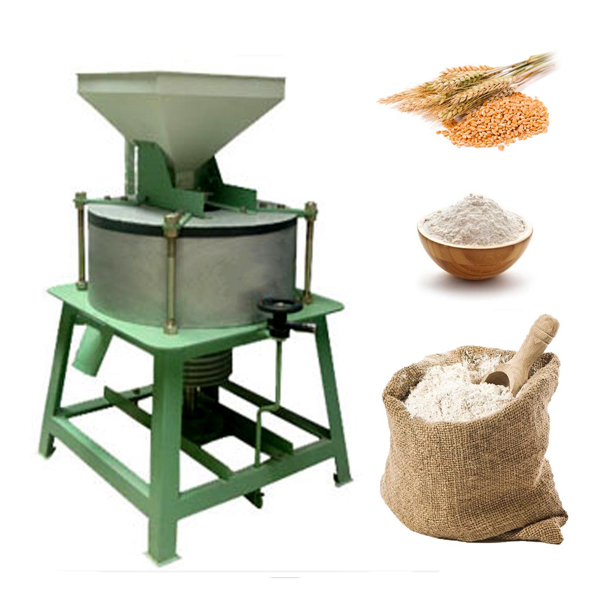 300kg/hr Commercial 30” Horizontal Bolt Type Flour Mill, without motor