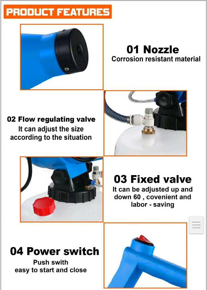 Electric ULV Thermal Fogger Machine Disinfection Fogging Machine Sprayer