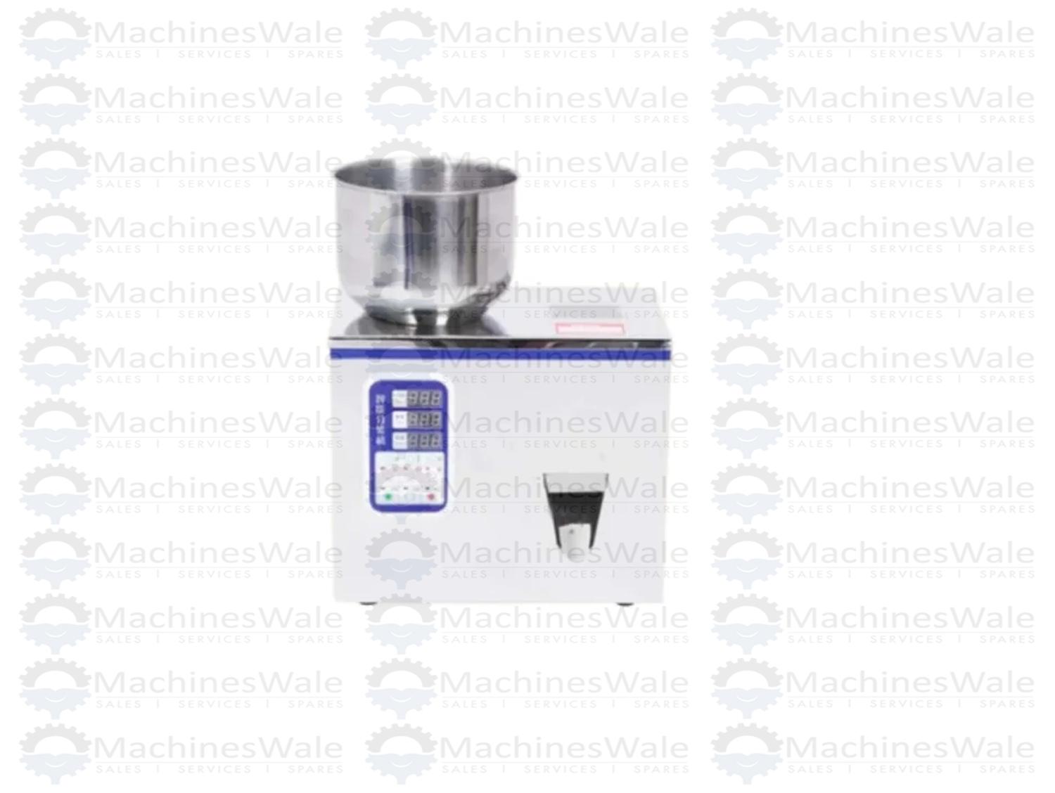 Semi Automatic Free Flow Granule Filling Machine 10 to 200 gm with Single Vibrator