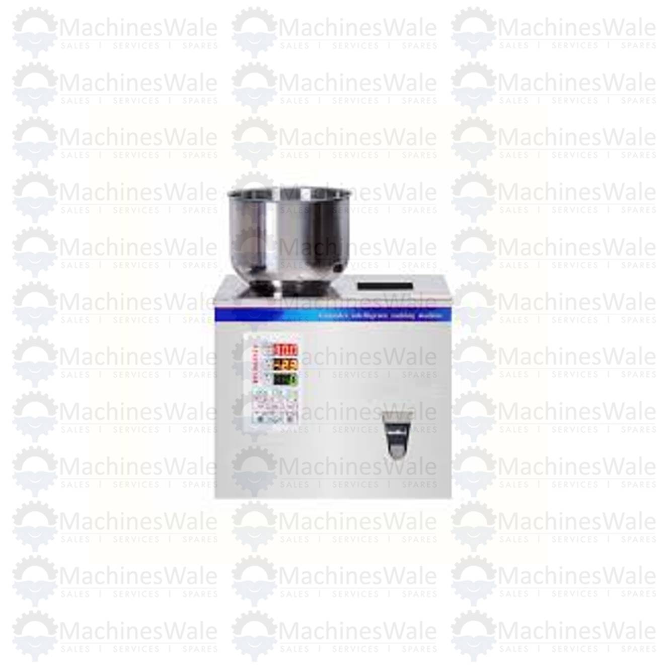 Semi Automatic Free Flow Granule Filling Machine 10 to 200 gm with Single Vibrator