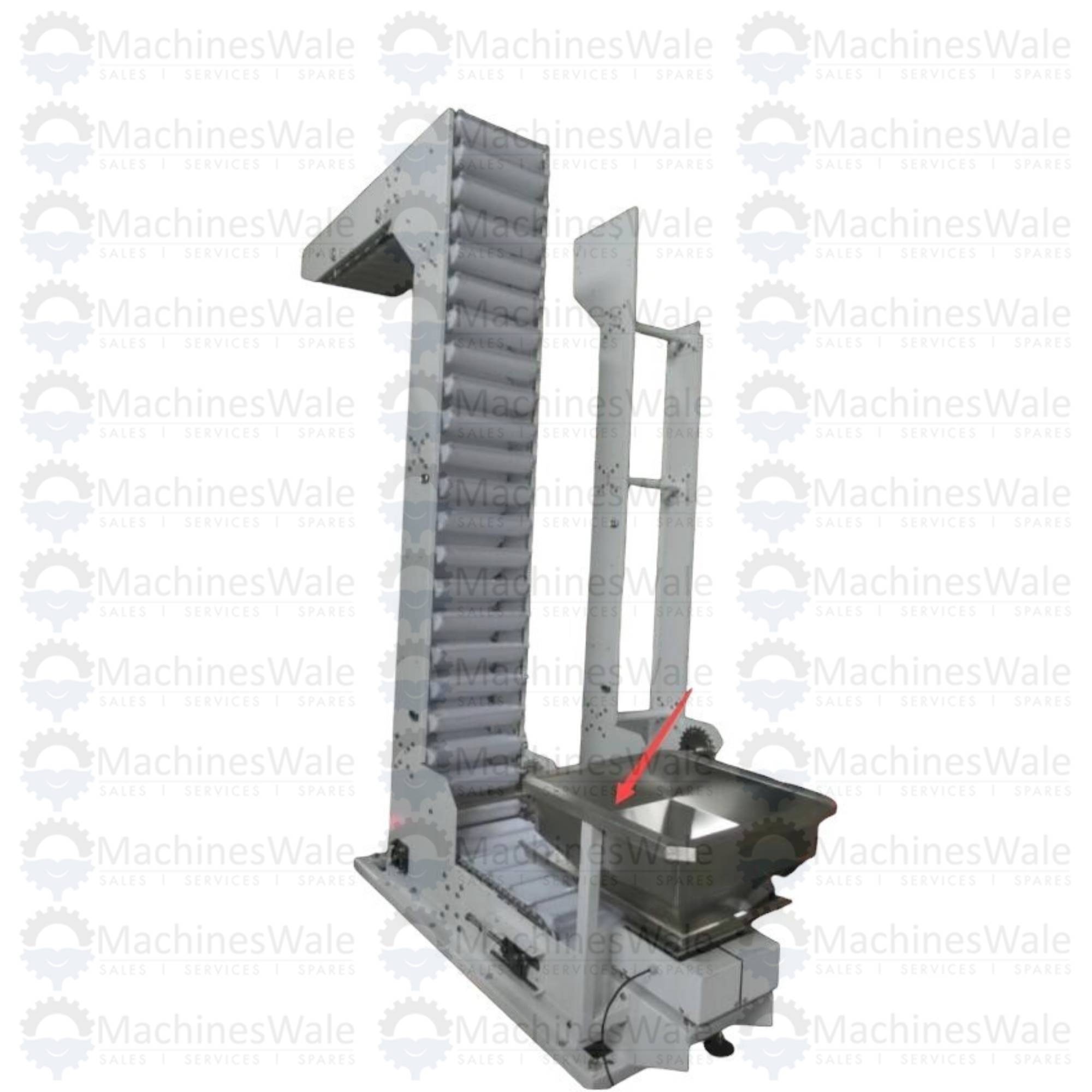 Z SHAPE CONVEYOR WITH VIBRATER FEEDER HOPPER