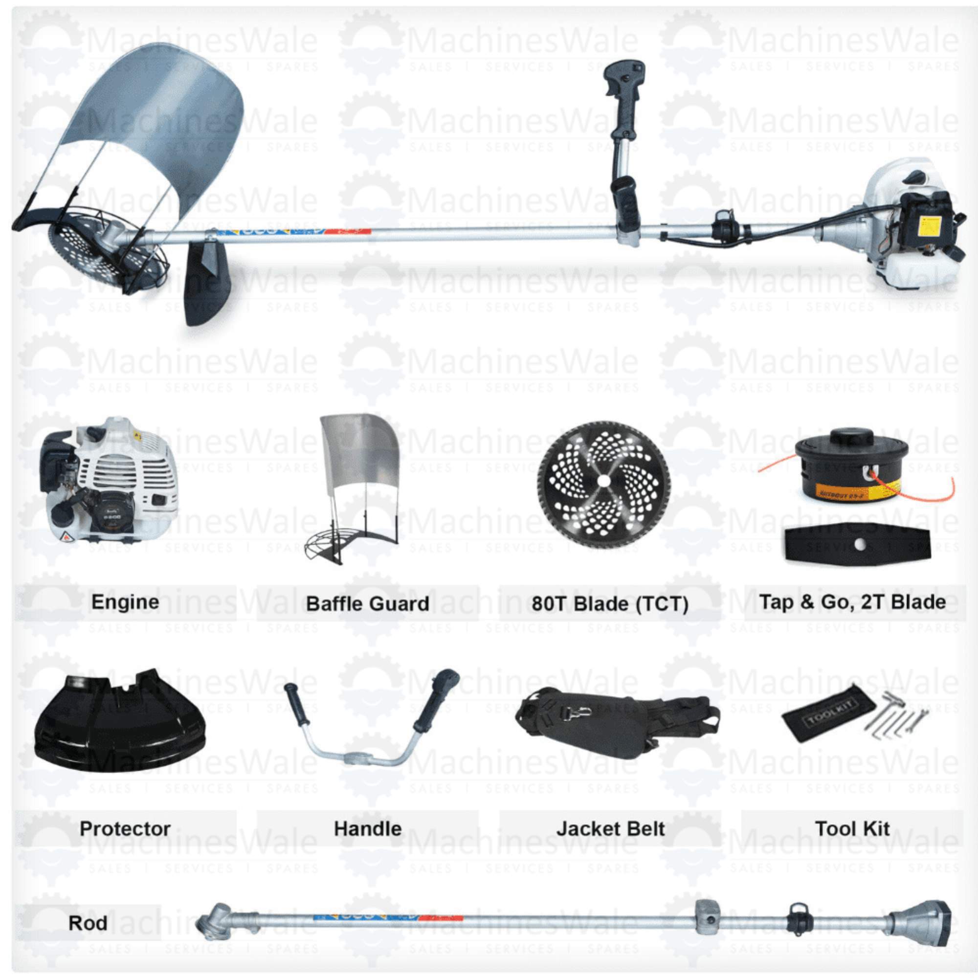 REALLY 52cc 2-Stroke Petrol Brush Cutter